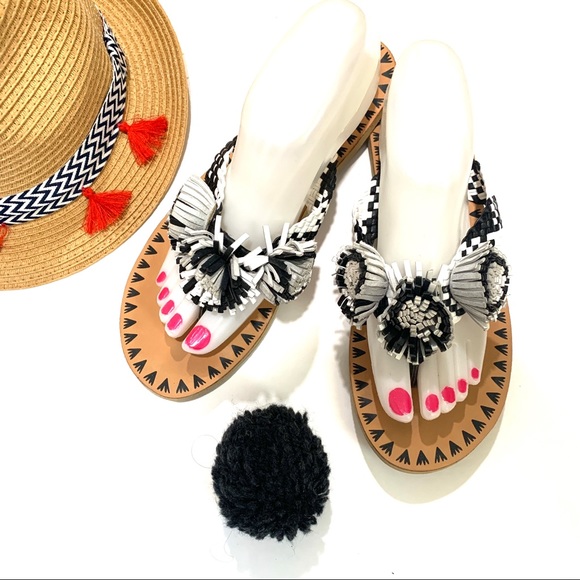 kate spade Shoes - Kate Spade Idette Fringe Tassel Flip Flop Sandal